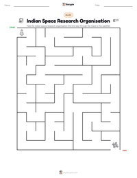Indian Space Research Organisation printable worksheet preview