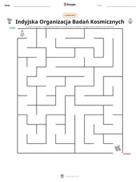 Podgląd drukowalnego arkusza ćwiczeń Indyjska Organizacja Badań Kosmicznych