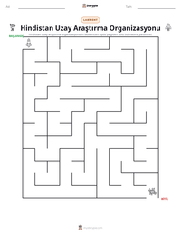 Hindistan Uzay Araştırma Organizasyonu yazdırılabilir çalışma sayfası önizlemesi