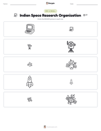 Indian Space Research Organisation printable worksheet preview