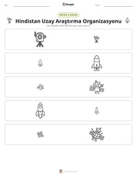 Hindistan Uzay Araştırma Organizasyonu yazdırılabilir çalışma sayfası önizlemesi