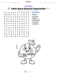 Indian Space Research Organisation printable worksheet preview