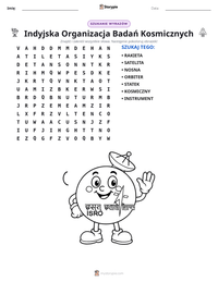 Podgląd drukowalnego arkusza ćwiczeń Indyjska Organizacja Badań Kosmicznych