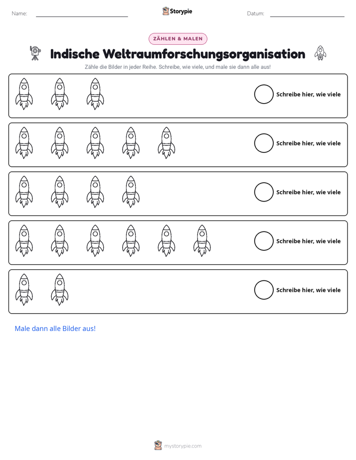 Zählen & Ausmalen