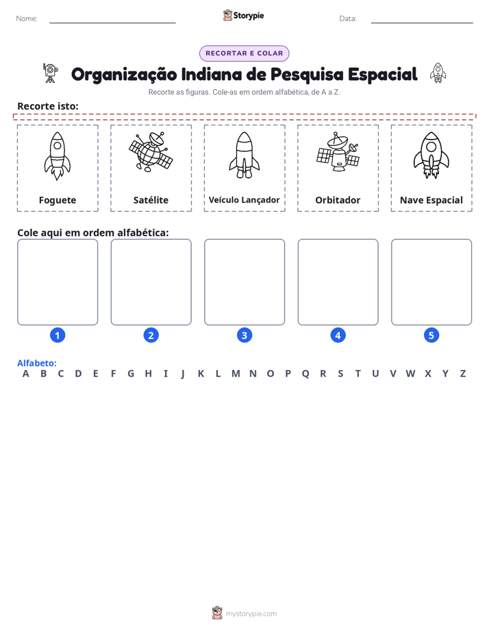 Recortar & Colar Alfabeto