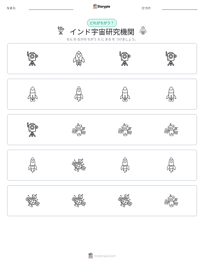 異なるものを見つけよう