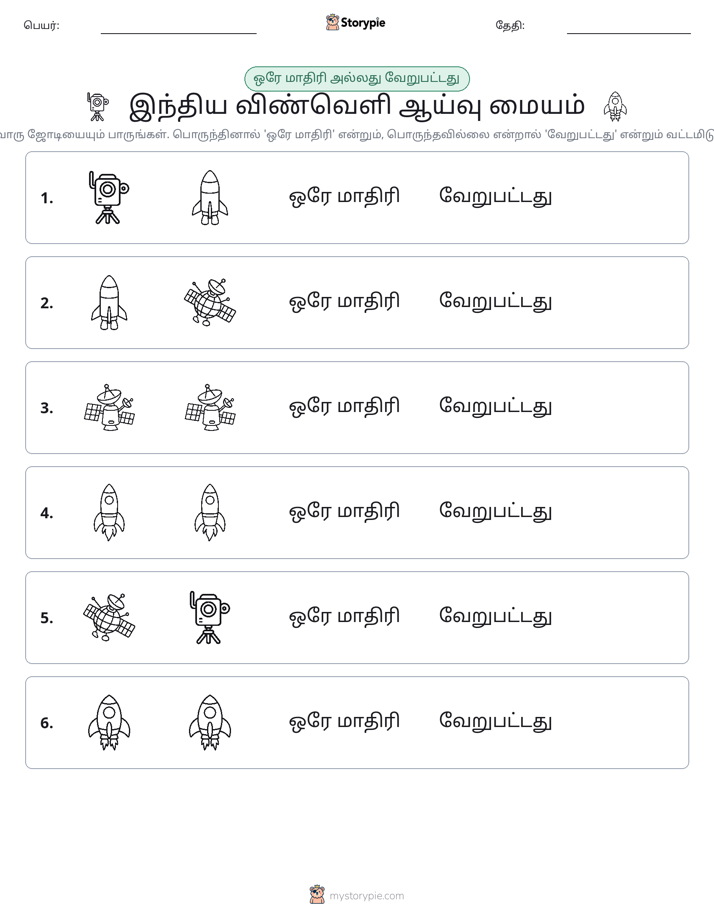 அதே அல்லது மாறுபட்டது