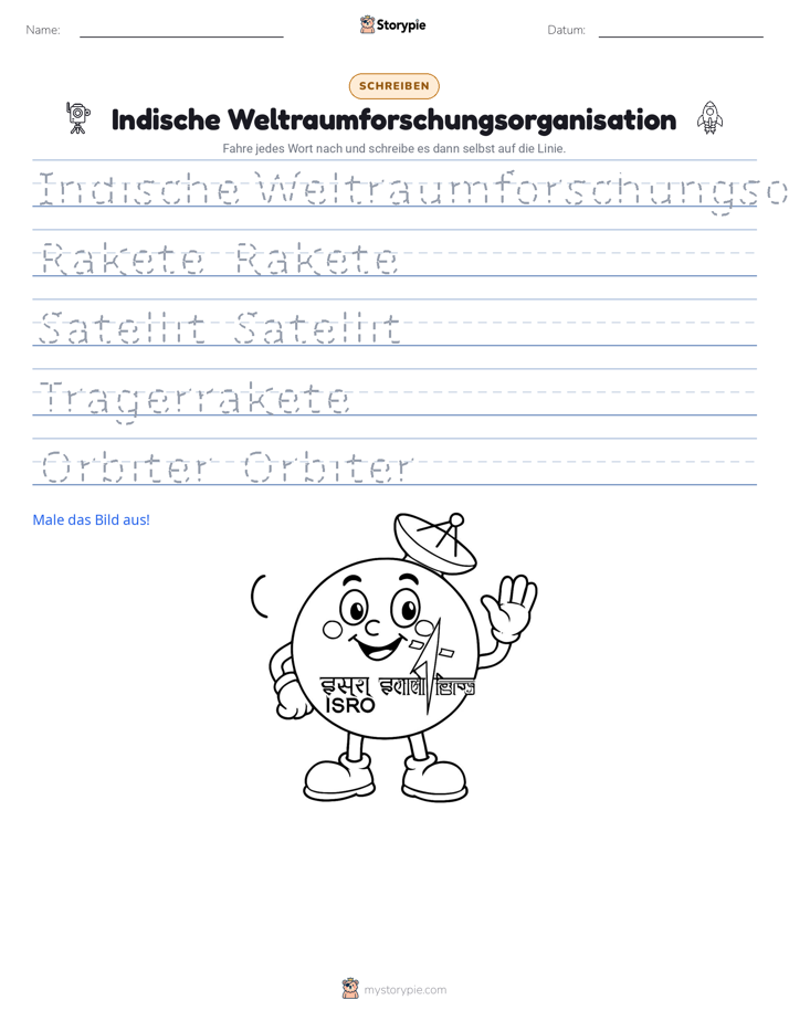 Schreibübung