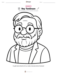 Ray Tomlinson druckbare Arbeitsblatt Vorschau