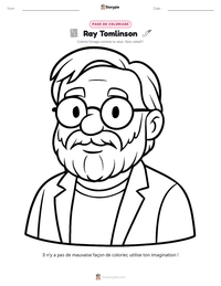 Aperçu de la feuille de travail imprimable Ray Tomlinson