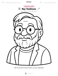 Prévia da folha de atividades imprimível Ray Tomlinson