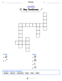 Ray Tomlinson printable worksheet preview