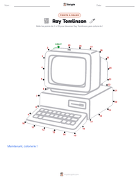 Aperçu de la feuille de travail imprimable Ray Tomlinson