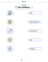 Ray Tomlinson printable worksheet preview