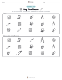 Ray Tomlinson printable worksheet preview
