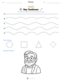 Prévia da folha de atividades imprimível Ray Tomlinson