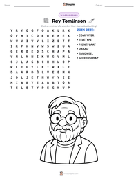 Ray Tomlinson afdrukbare werkblad voorbeeld
