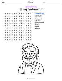 Podgląd drukowalnego arkusza ćwiczeń Ray Tomlinson