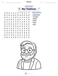 Ray Tomlinson yazdırılabilir çalışma sayfası önizlemesi