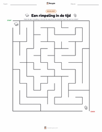 Een rimpel in de tijd (roman) afdrukbare werkblad voorbeeld