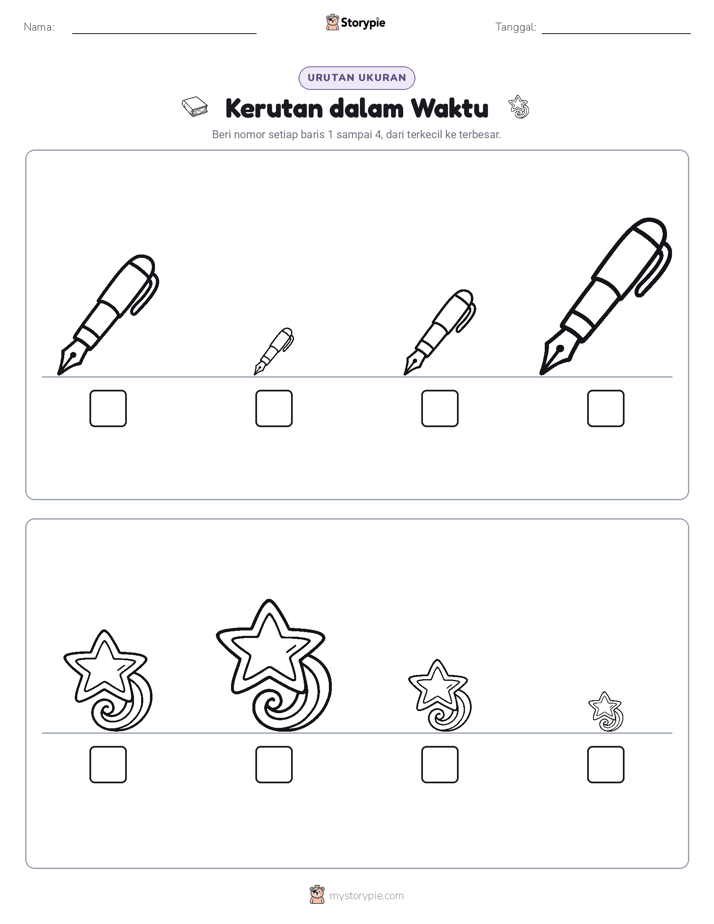 Urutan Ukuran