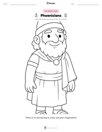 Phoenicians printable worksheet preview