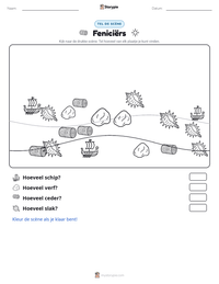 Feniciërs afdrukbare werkblad voorbeeld