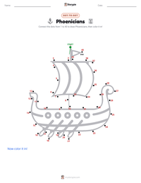 Phoenicians printable worksheet preview