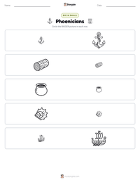 Phoenicians printable worksheet preview