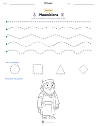 Phoenicians printable worksheet preview