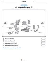 Alte Griechen druckbare Arbeitsblatt Vorschau