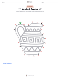 Ancient Greeks printable worksheet preview