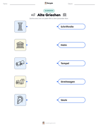 Alte Griechen druckbare Arbeitsblatt Vorschau