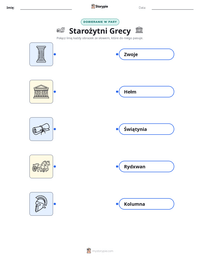 Podgląd drukowalnego arkusza ćwiczeń Starożytni Grecy