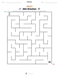 Alte Griechen druckbare Arbeitsblatt Vorschau