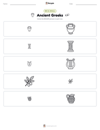Ancient Greeks printable worksheet preview