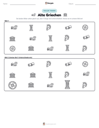 Alte Griechen druckbare Arbeitsblatt Vorschau