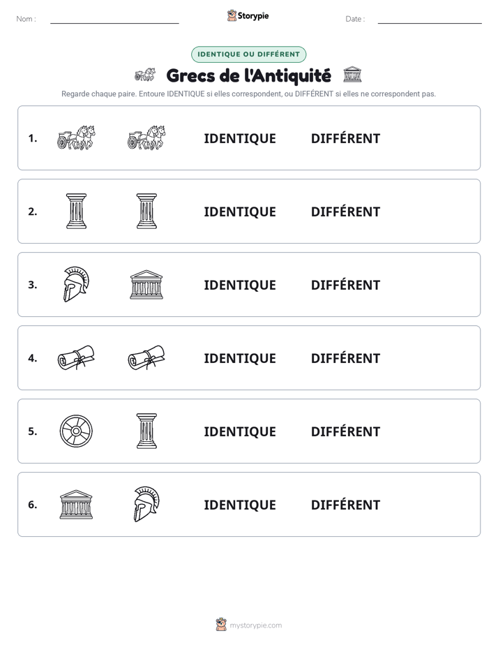 Identique ou Différent