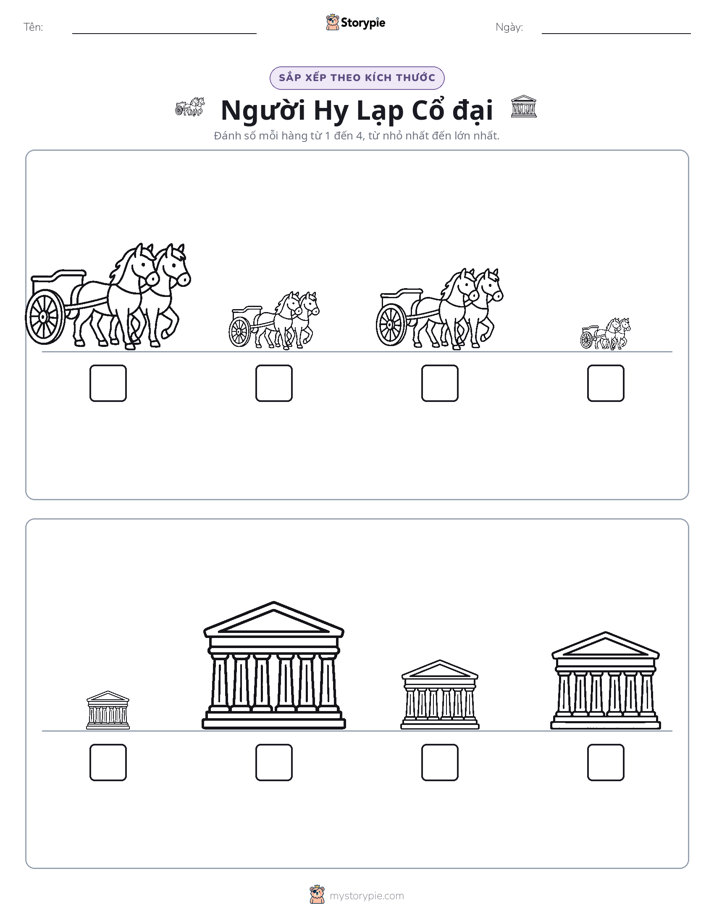 Thứ Tự Kích Thước