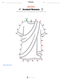 Ancient Romans printable worksheet preview