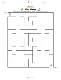 Alte Römer druckbare Arbeitsblatt Vorschau