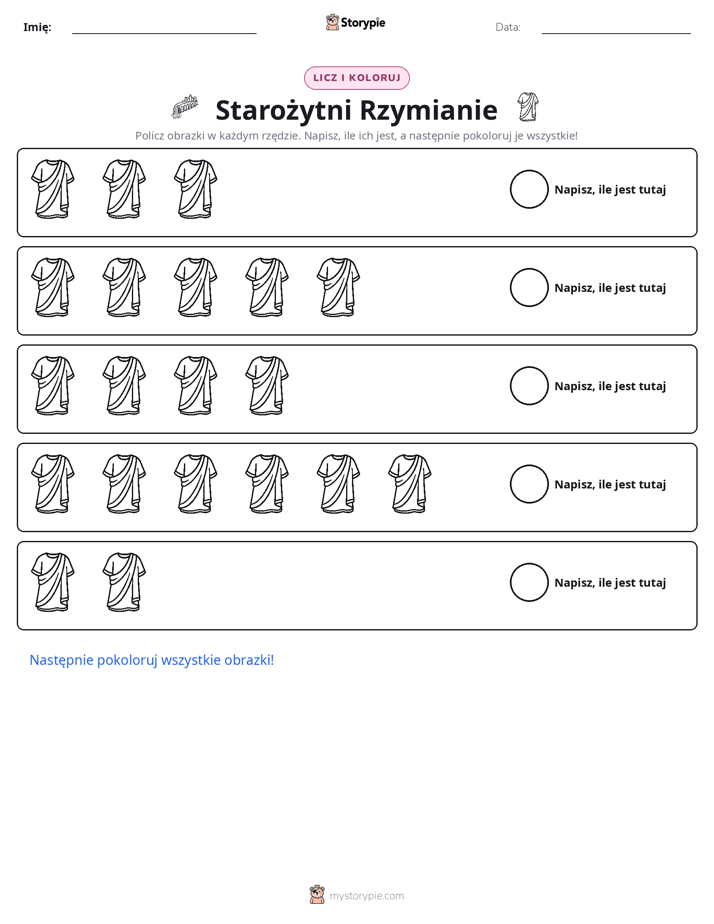 Liczenie i Kolorowanie