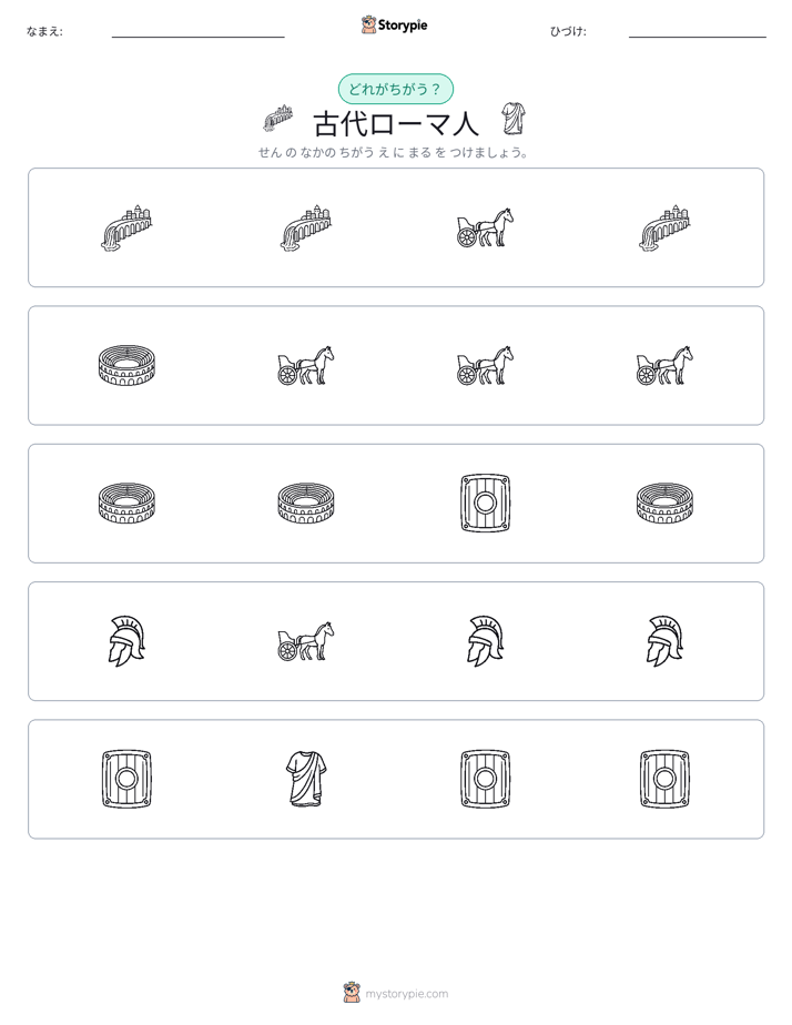 異なるものを見つけよう