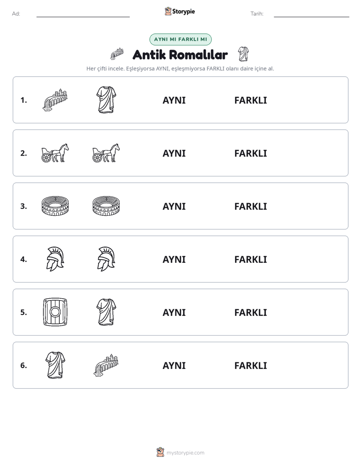 Aynı mı Farklı mı
