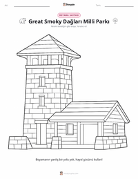 Great Smoky Dağları Milli Parkı yazdırılabilir çalışma sayfası önizlemesi