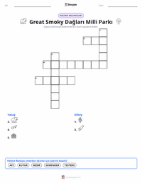 Great Smoky Dağları Milli Parkı yazdırılabilir çalışma sayfası önizlemesi