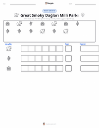 Great Smoky Dağları Milli Parkı yazdırılabilir çalışma sayfası önizlemesi