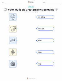 Tài liệu in sẵn Vườn quốc gia Dãy núi Great Smoky cho trẻ em