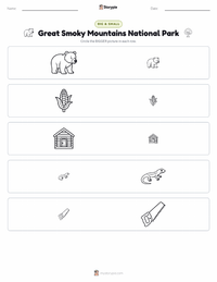 Great Smoky Mountains National Park printable worksheet preview