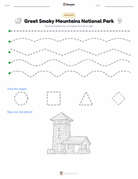 Great Smoky Mountains National Park printable worksheet preview
